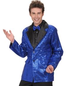 Man's Blue Sequinned Jacket