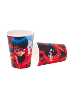 Set de 8 vasos Las aventuras de Ladybug