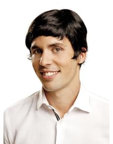 Parrucca nera stile anni '60 per uomo