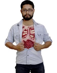 Zombie latex bryst til voksne