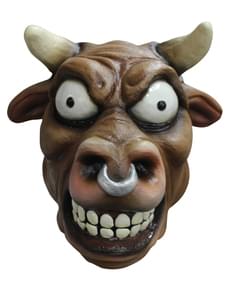 Maschera toro selvaggio in lattice per adulto