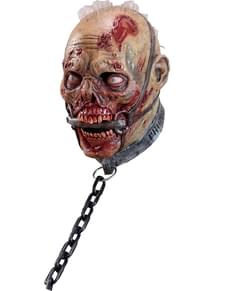 Maschera zombie schiavo in lattice per adulto