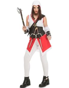 Kvindelig retfærdigheds kæmper hvidt kostume til kvinder