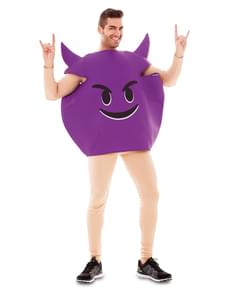 Uartigt humørikon kostume til voksne