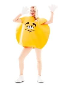 Déguisement bonbon jaune adulte