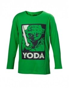 Yoda med Lyssverd Star Wars T-Skjorte for Barn