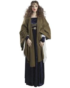 Umhang mittelalterliche Bäuerin, grün für Frauen