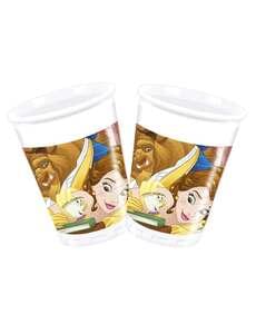 Set de 8  vasos La Bella y la Bestia