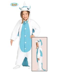 Déguisement licorne bleue onesie enfant